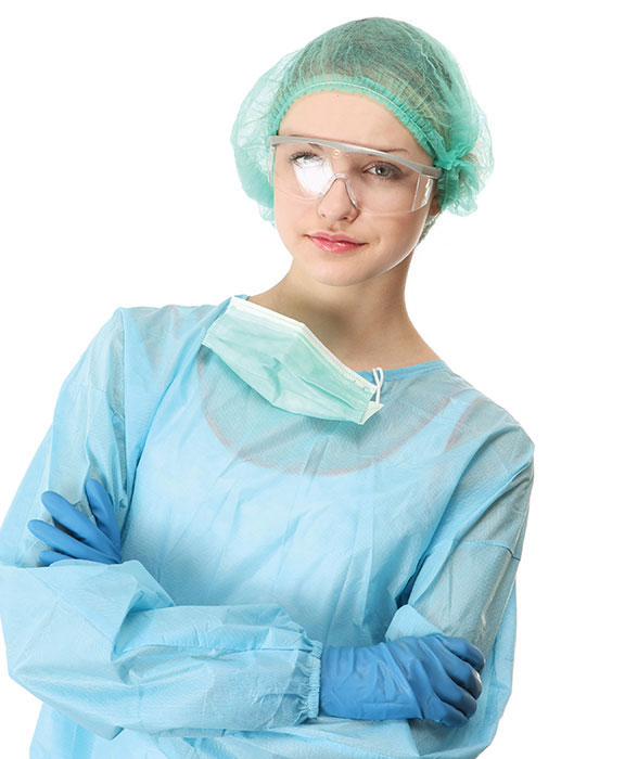 Woman doctor in PPE